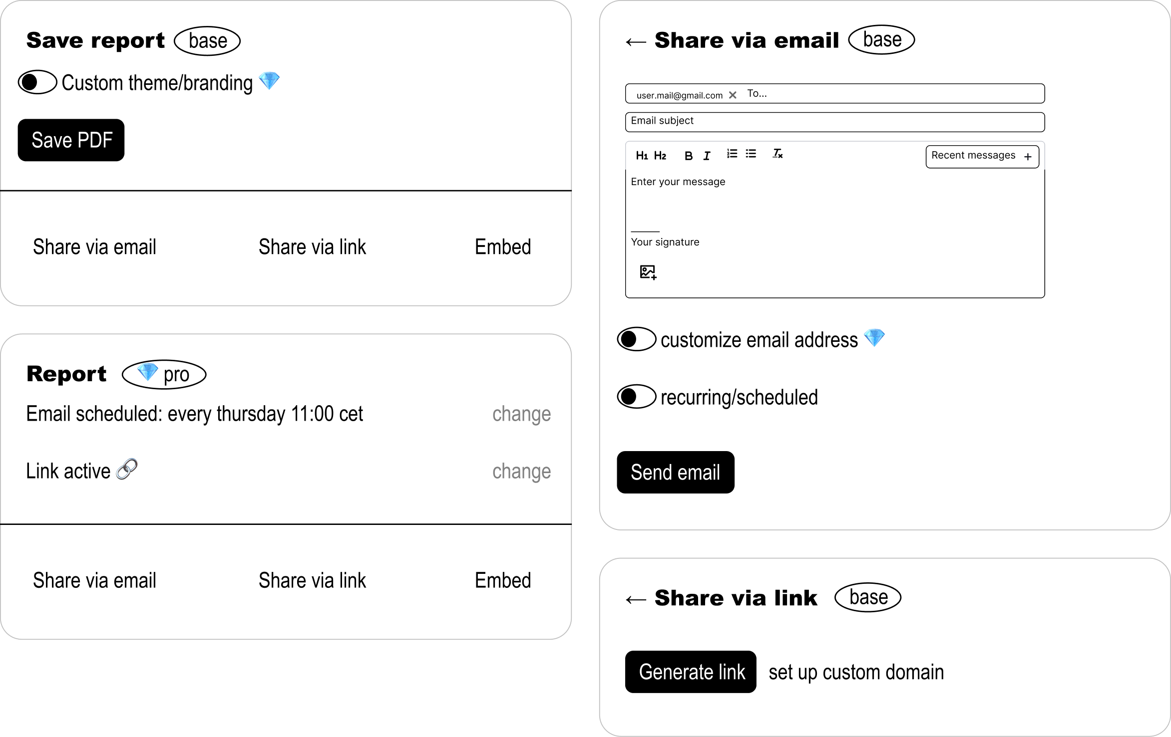 Early rough draft of the export hub