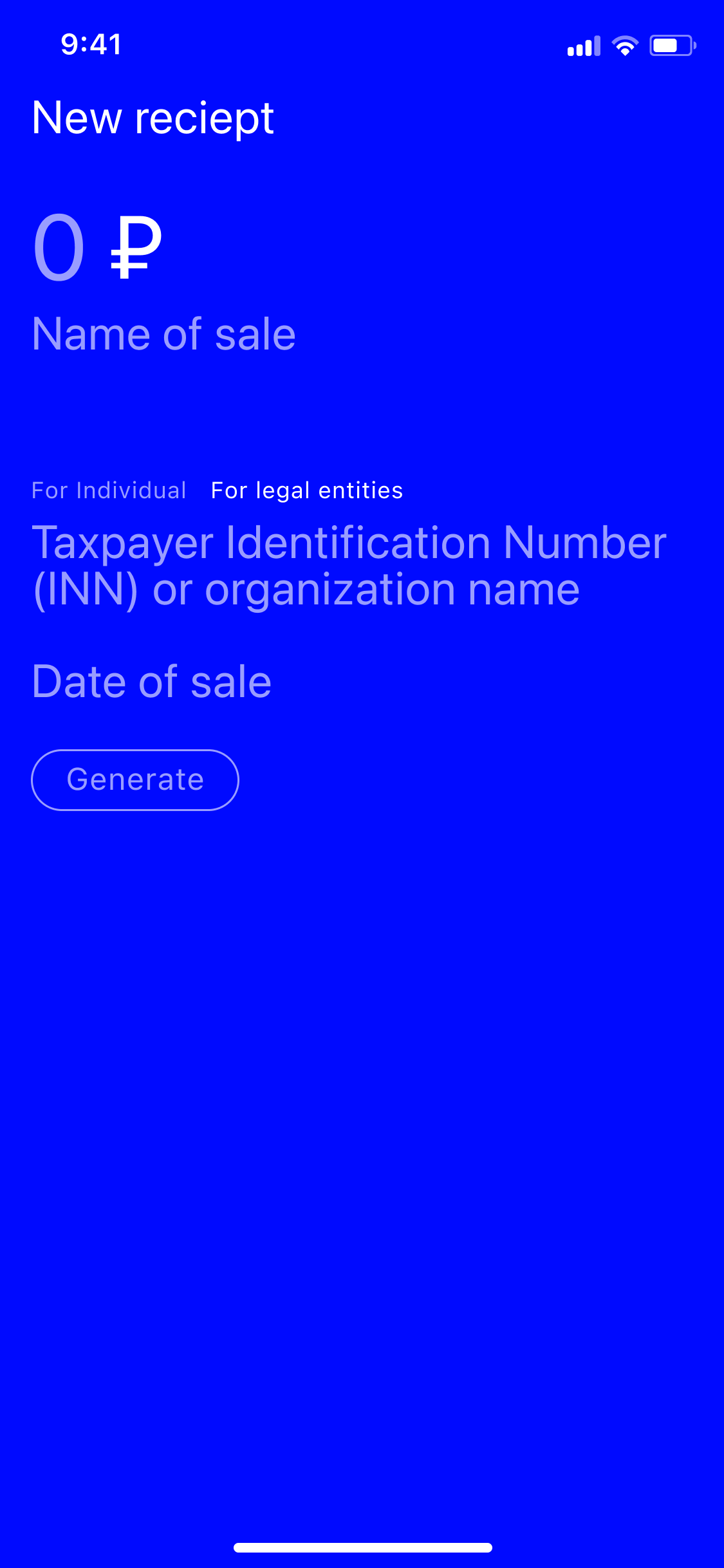 Tax app concept